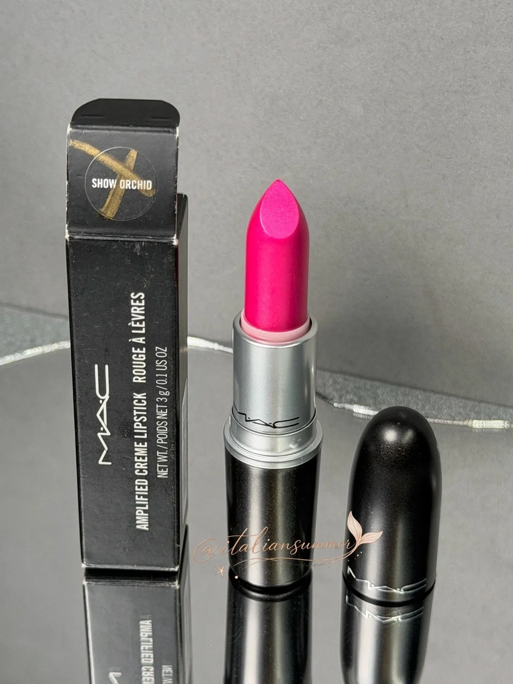 MAC Show Orchid Amplified Lipstick Discontinued Rare Authentic New In Box